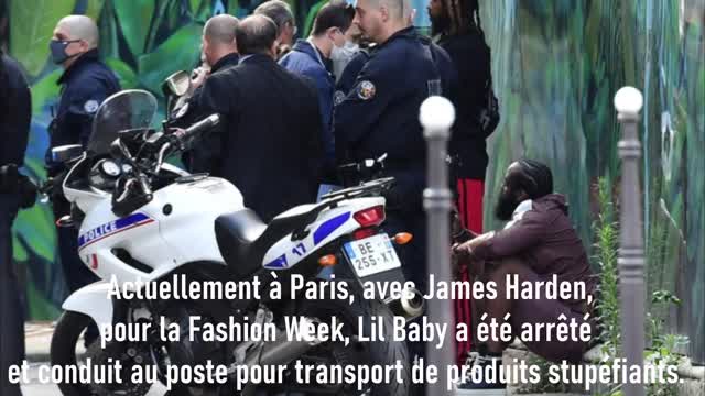 James Harden and Lil Baby Stopped by Police! Lil Baby ARRESTED | Paris Fashion Week Weed Charge