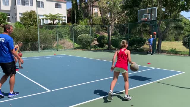 Half Court Dribbling Drill