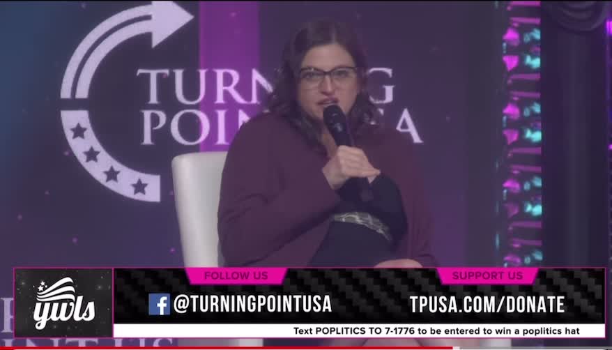 Libby Emmons fields a question on children who never learn what a soul is at TPUSA YWLS