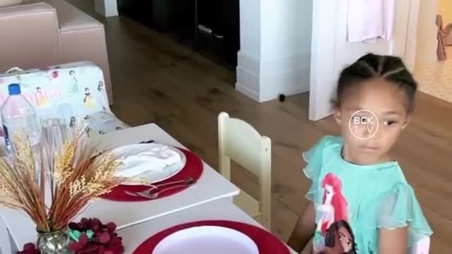 Serena Williams Daughter Olympia Have Some Dinner Time Fun🥰❤️