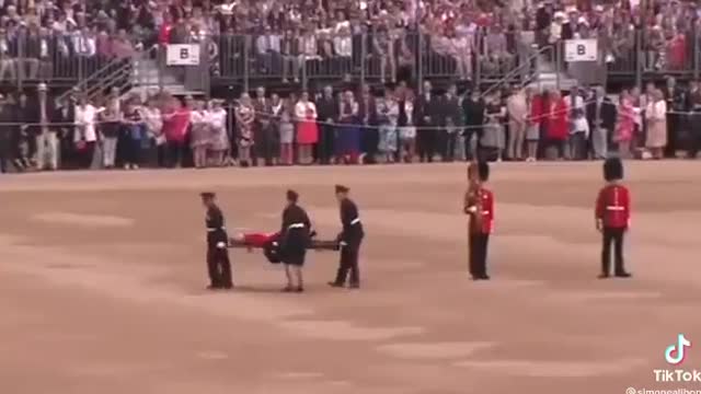 Clot Shot? Guard Faints During Queen's Funeral