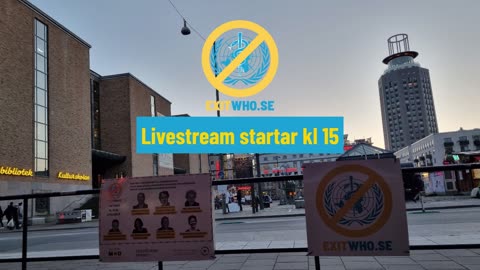 Livesändning från ExitWHO-manifestationen 1 oktober 15.00-18.00