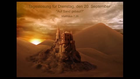Tageslosung für Dienstag, den 20. September