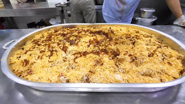 EXTREME Food in Dubai - GIANT Yemeni GOAT PLATTER COOKING!!! The cooking process is amazing!!