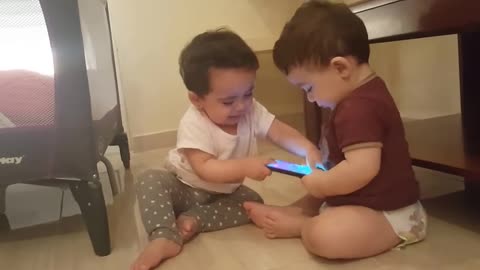 Baby loves mobile