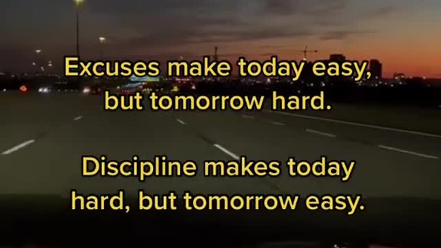 Life Lessons - Discipline or being lazy