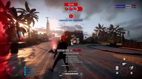 SWBF2 2017: Instant Action Mission (Attack) Rebel Alliance Scarif Gameplay