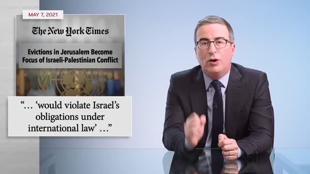 John Oliver - Israel Palestine Full Video | Part 1 | Last Week Tonight - May 16 - 2021