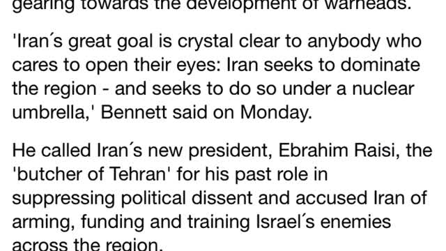 Iran warns war with Israel has already begun.
