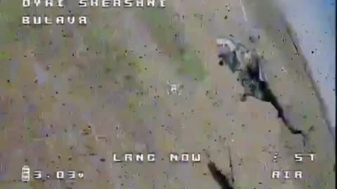 A Russian helicopter barely escaped from a Ukrainian drone