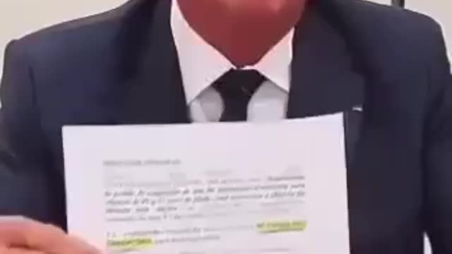 Le Président Bolsonaro précise que la vaccination des 5-11 ans n'est pas obligatoire