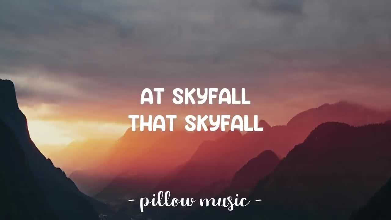 Skyfall - Adele (Lyrics)