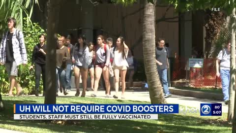 COVID booster not required for UH students and staff