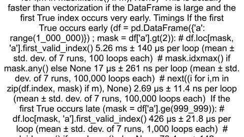 How can I get the first index of a mask and get None if the condtion does not met