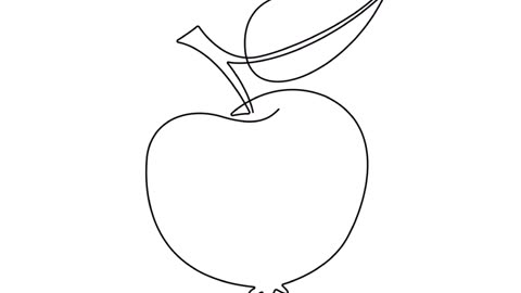 how to draw apple