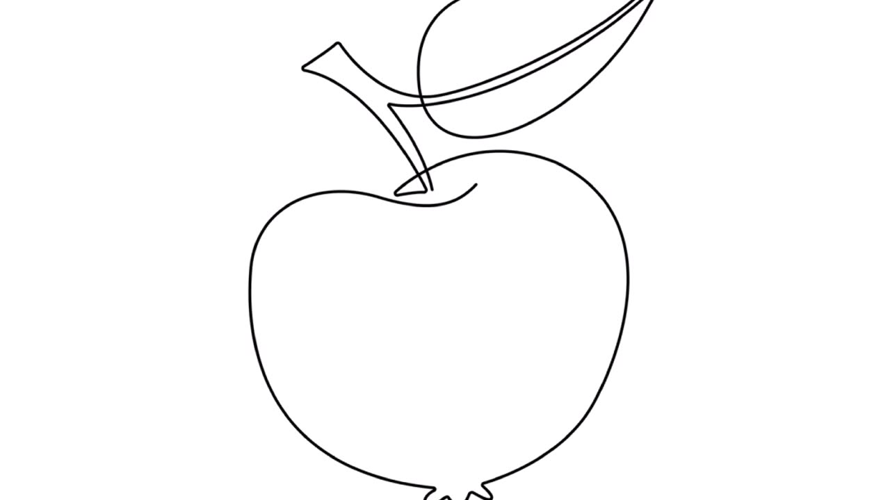how to draw apple