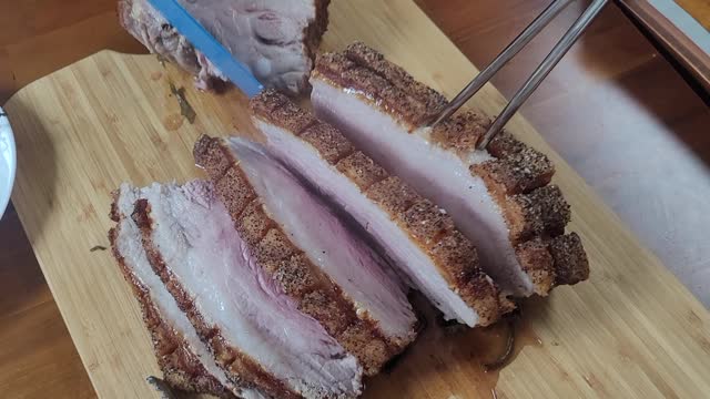 Pork eaten at home.