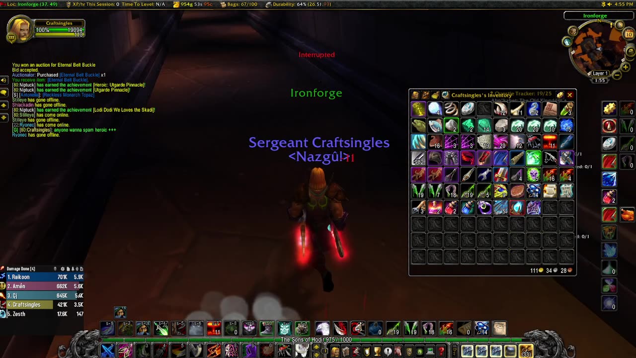 WRATH OF THE LICH KING HEROIC SPAMS LISTING TO TOM MCDONALD FOLLOWER GOAL 24/50
