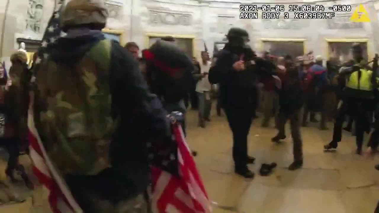 Trump called January 6 Valentine's Day, some of how his supporters showed their love for the police