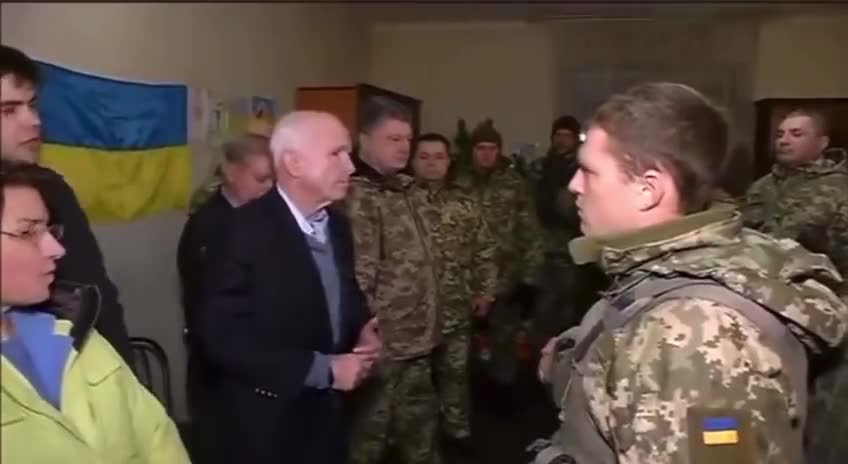 Lindsey Graham & John McCain in Ukraine in December 2016