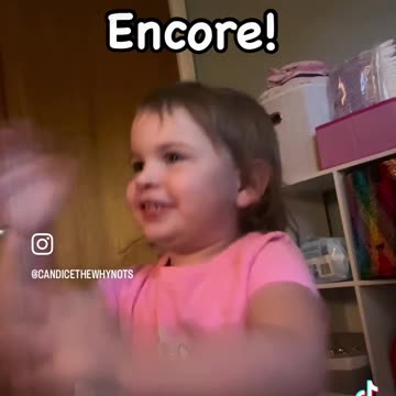 Taylin singing, “Let it Go!” 😳🤣 The cat comes in to play here. LOL.