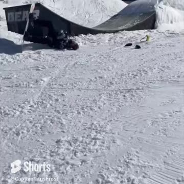 The Most Epic Ski And Snowboard Crashes #shorts #ski #snowboarding