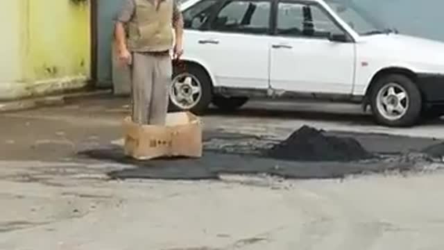 Witness the new asphalt paving technology