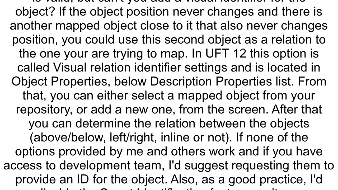 Can not identify the object in QTP