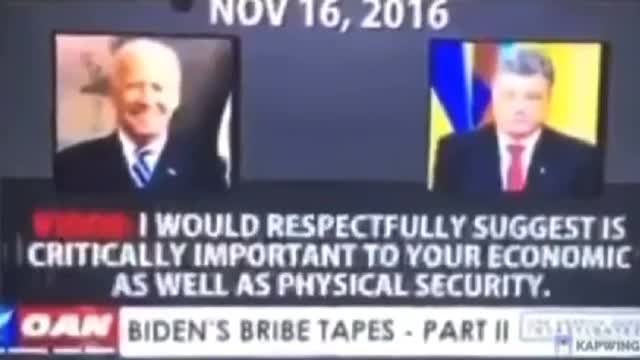 Biden on audio (2016) colluding & conspiring with FMR Ukrainian President