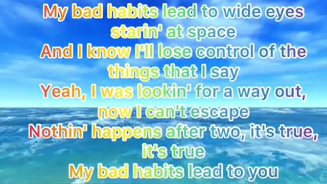 Ed Sheeran - Bad Habits ( officials lyrics)