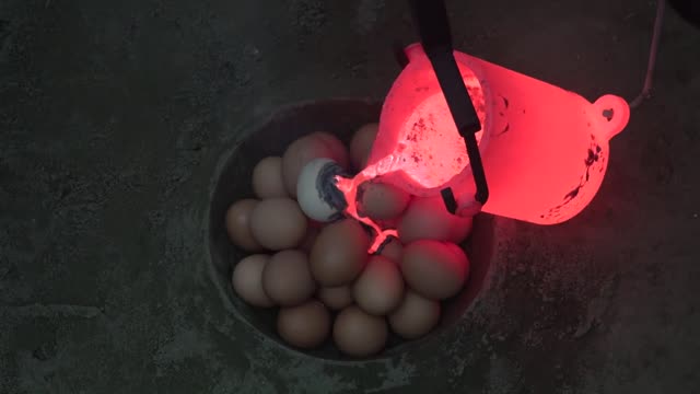 EXPERIMENT LAVA vs EGGS