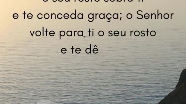 Senhor faça resplandecer o seu rosto Números 6:24: 26 #shorts