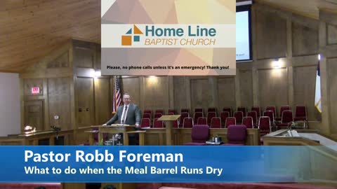 What to do when the Meal Barrel Runs Dry