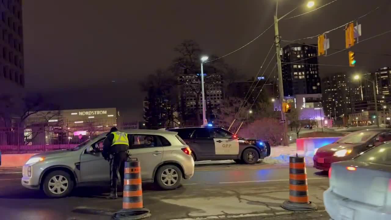 Police checkpoints in Ottawa