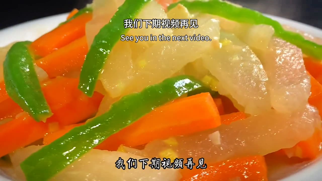 Chinese vegetarian recipe, a classic recipe for stir fried winter melon, with a delicious taste