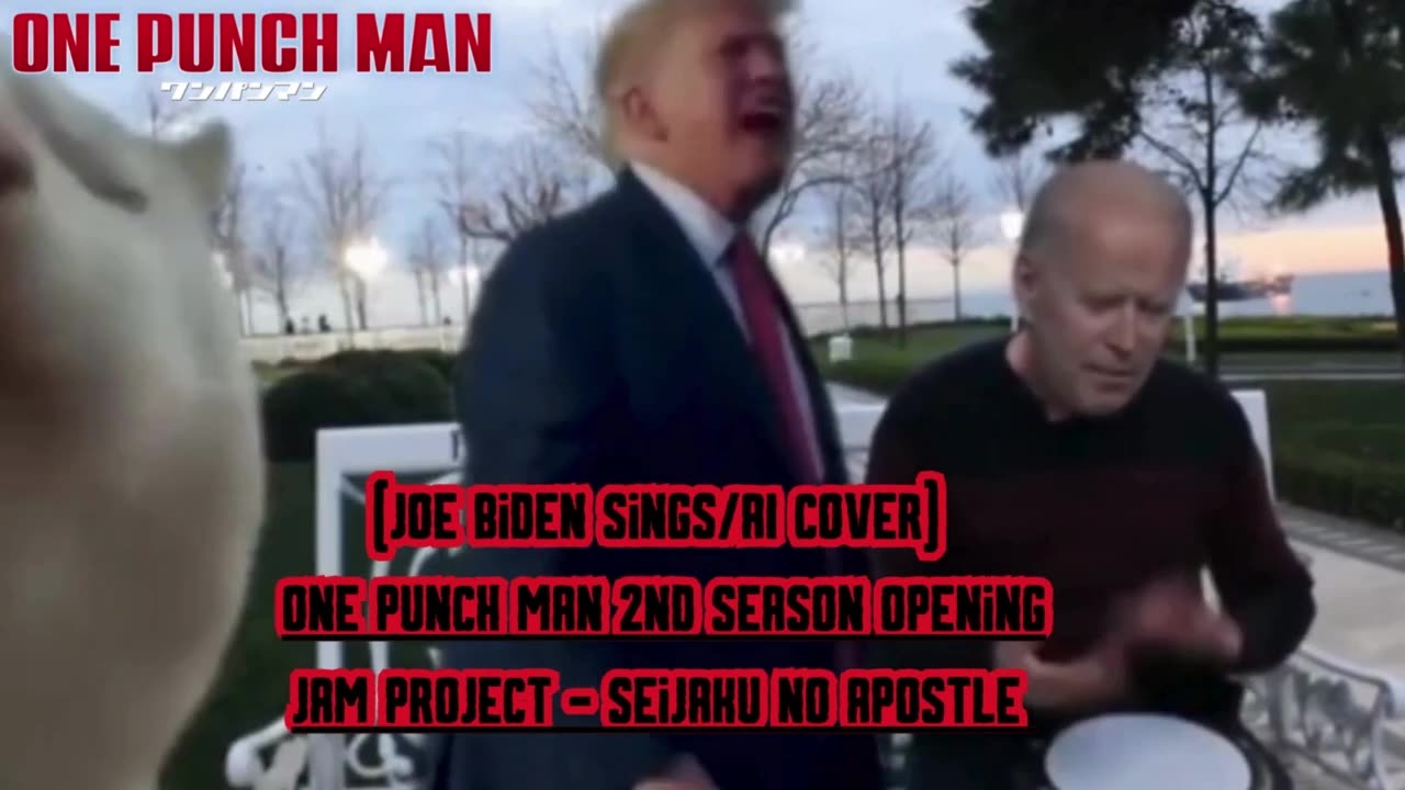 [Joe Biden sings/AI Cover] One Punch Man Season 2 OP | JAM Project - Seijaku no Apostle (静寂のアポストル)