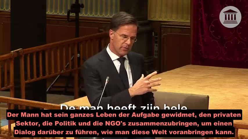 NL Abgeordneter führt Hollands Premier Mark Rutte und seine Beziehung zu Klaus Schwab gnadenlos vor