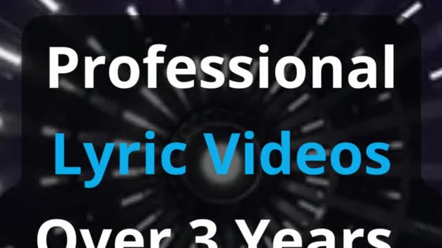 I Will Create Lyric Video Plus Audio Visualization