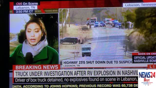 truck playing similar audio as RV before exploding in Nashville