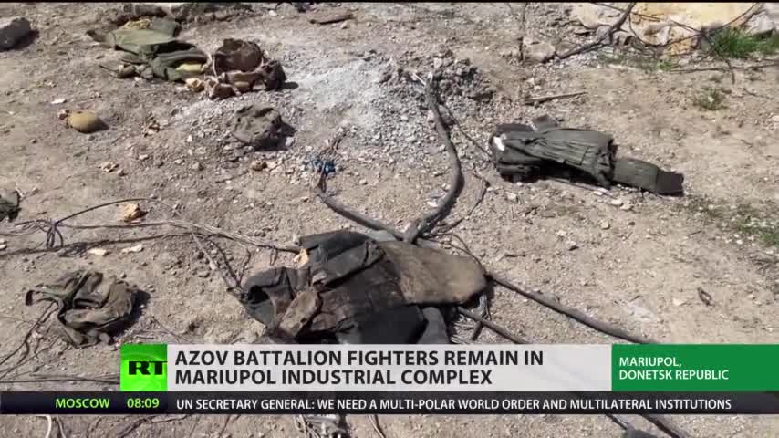 Remaining Azov battalion fighters dig in at Azovstal plant