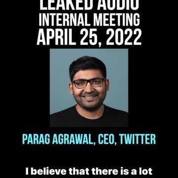 🇺🇸BREAKING: Leaked Audio of Twitter Company-Wide Meeting Addressing Elon Musk’s Takeover.