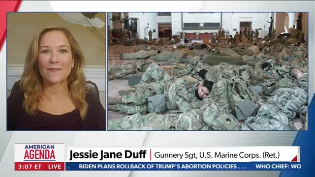 Jessie Jane Duff on screening troops for extremist views prior to Biden's inauguration. 1/18/21