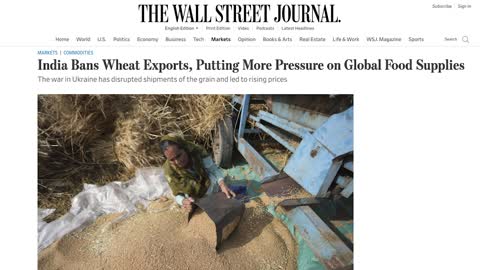 UN and WEF Trigger Worldwide Collapse Of Food Supplies