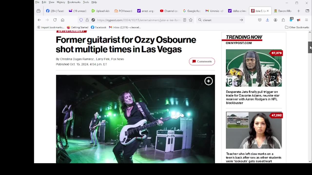 Former guitarist for Ozzy Osbourne shot multiple times in Las Vegas