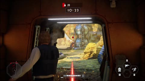SWBF2 Arcade Onslaught Han Solo Kessel Gameplay