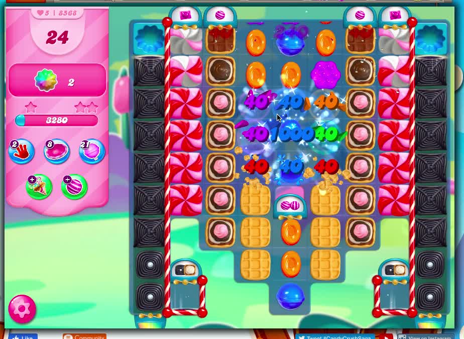 Candy Crush Level 8568 released 1/17/21 (No Boosters)