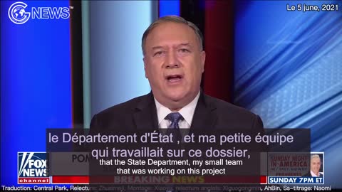 Pompeo: "Énormes preuves" que la COVID s'est échappé d'un laboratoire