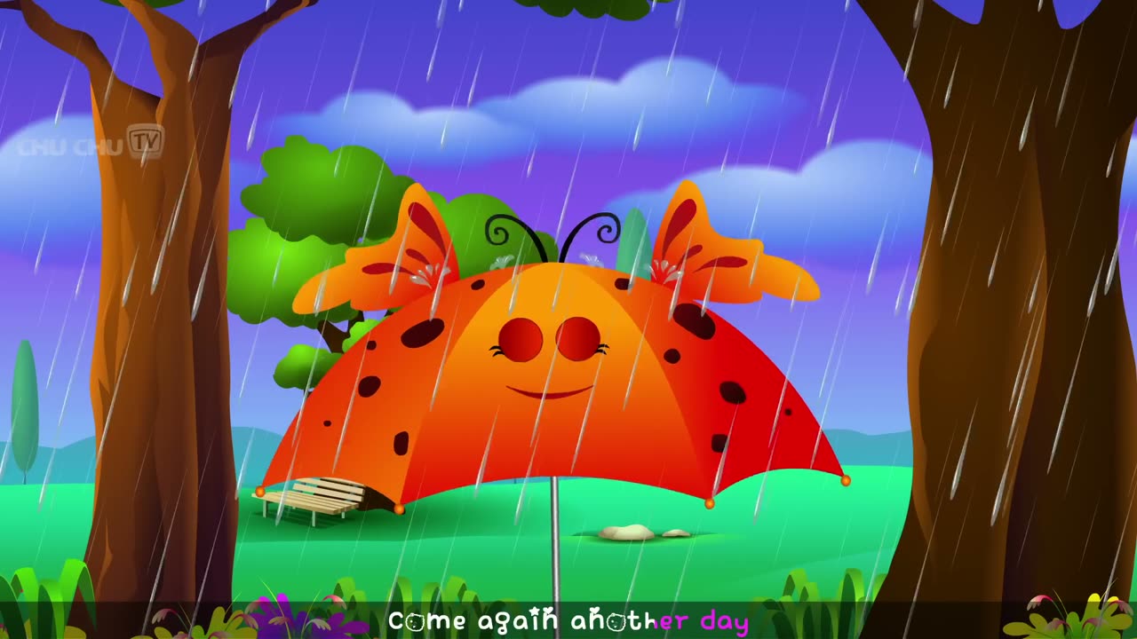 Rain, Rain, Go Away Nursery Rhyme With Lyrics - Cartoon Animation Rhymes & Songs for Children