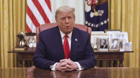 BREAKING Video Message from President Donald J. Trump 1 13 21