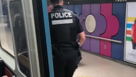 Cops Take Down Subway Passenger